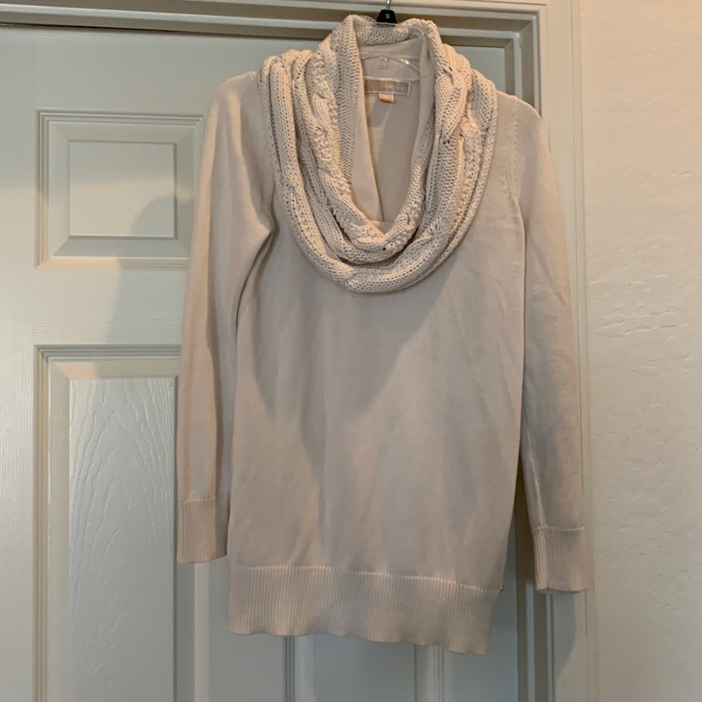 Michael Michael Kors cowl kneck ivory sweater size medium